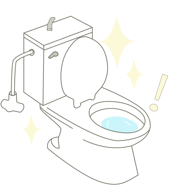 トイレ掃除方法。便器の黄ばみや尿石の除去、黒ずみ、サビ、白い水あか、手洗い管の緑青、床のシミなどを効果的に落とすための掃除方法を解説しています。定期的なトイレ掃除のコツを押さえておくことも大切です。