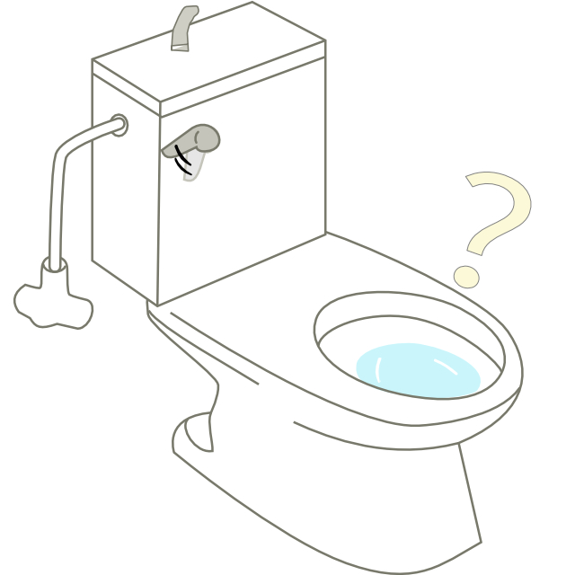 トイレタンクについている水を流すレバーを回しても水が流れない場合のトイレタンク内の修理方法を解説しています。トイレタンク内に水が溜まっている場合とそうでない場合で原因が違います。とりあえず１回分の水を流すための応急処置方法もこちら。