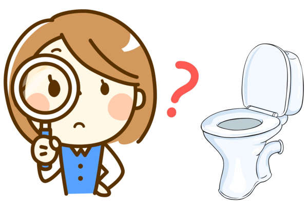 トイレつまり原因のイラスト