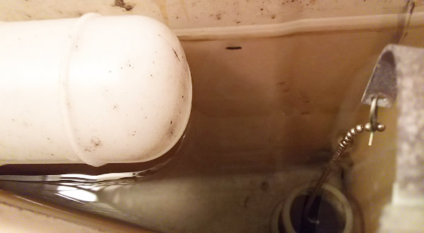 トイレの水が流れない原因のひとつになるトイレタンク内の浮き球